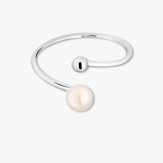 Pierścionek srebrny z perłą