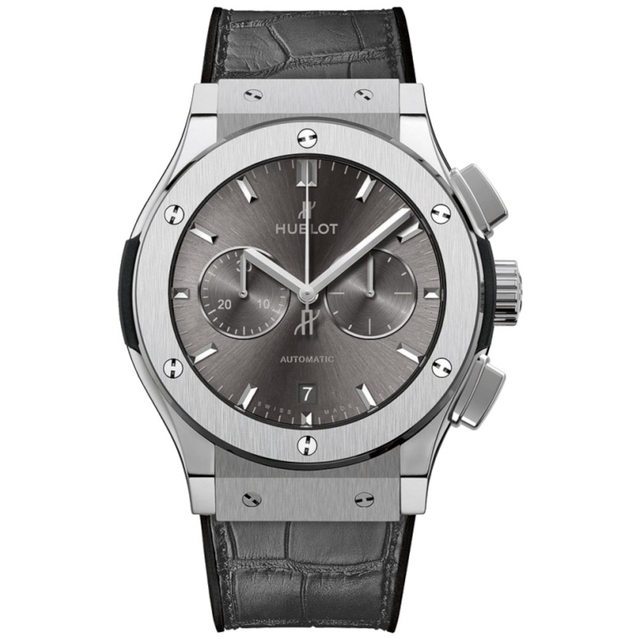 ZEGAREK HUBLOT CLASSIC FUSION RACING GREY CHRONOGRAPH TITANIUM