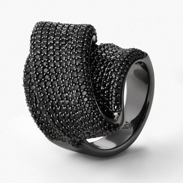 Pierścionek srebrny Meteory