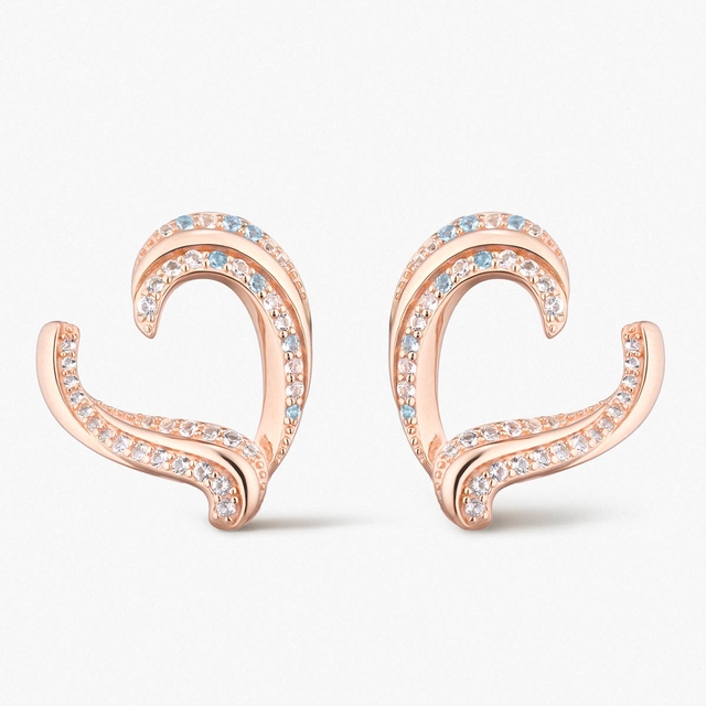 Kolczyki srebrne Balerina