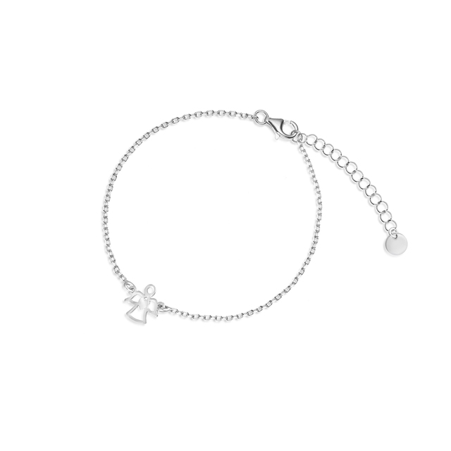 Bransoleta srebrna z aniołkiem