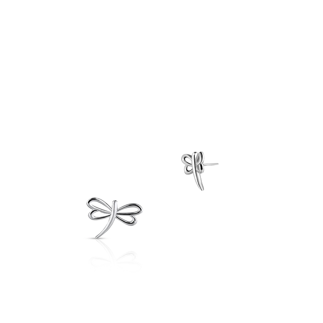 Kolczyki srebrne ważki