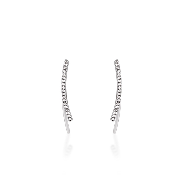 Kolczyki białe złoto z diamentami