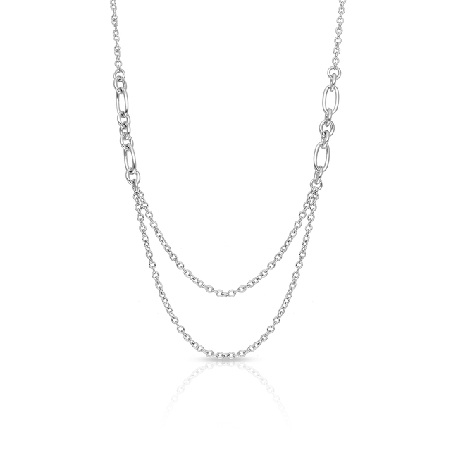 Naszyjnik srebrny kaskadowy