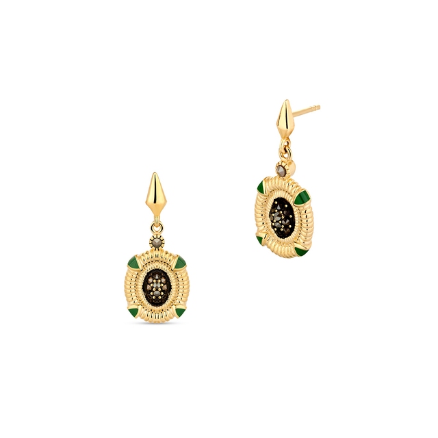 Kolczyki srebrne Retro