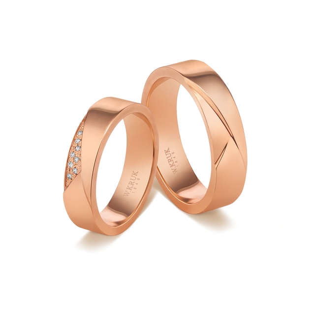 Obrączka złota AMETTA damska