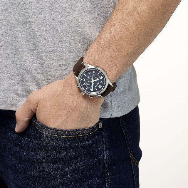 ZEGAREK CITIZEN ECO-DRIVE MILITARY CHRONOGRAPH