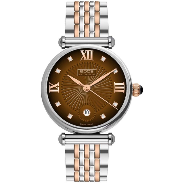 ZEGAREK EPOS QUARTZ LADY ROUND DIAMONDS