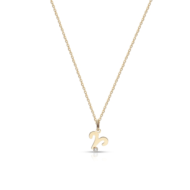 Wisiorek złoty Zodiak Baran