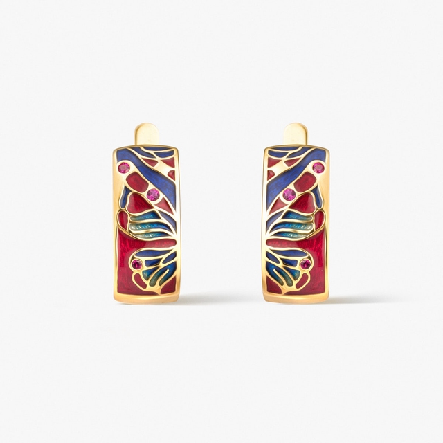 Kolczyki srebrne Imaginarium