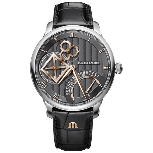 ZEGAREK MAURICE LACROIX Masterpiece Square Wheel Retrogade