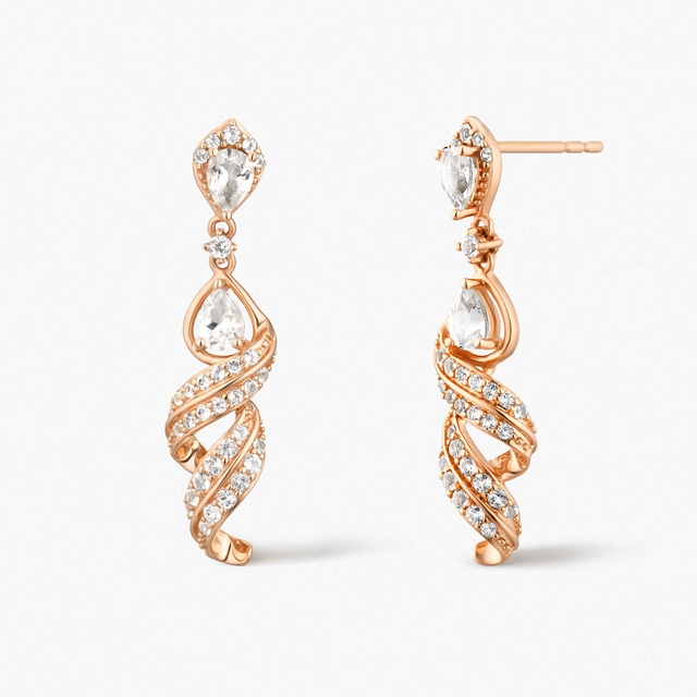 Kolczyki złote Balerina