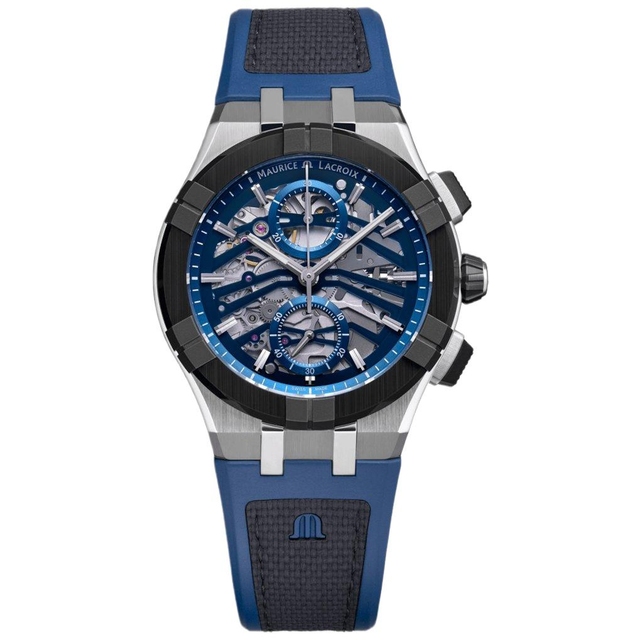 ZEGAREK MAURICE LACROIX AIKONIC AUTOMATIC CHRONOGRAPH SKELETON