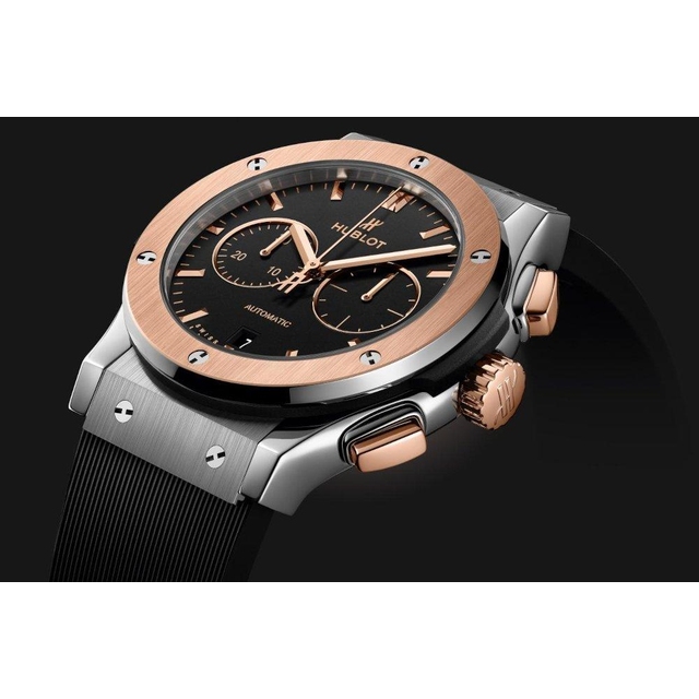 ZEGAREK HUBLOT CLASSIC FUSION CHRONOGRAPH KING GOLD TITANIUM