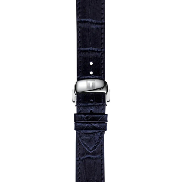 Skórzany niebieski pasek Tissot 19 mm