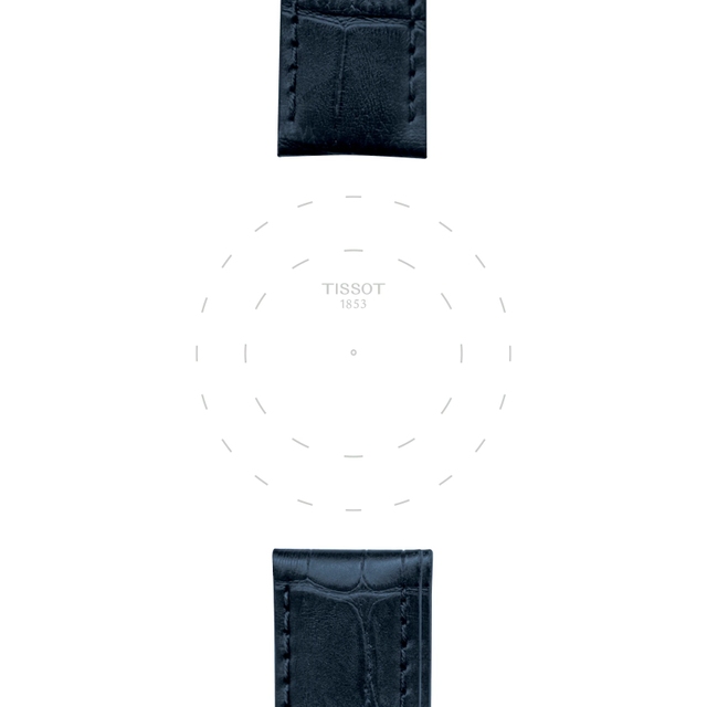 Tissot niebieski pasek skórzany 19 mm