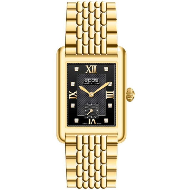 ZEGAREK EPOS QUARTZ LADY SQUARE DIAMONDS