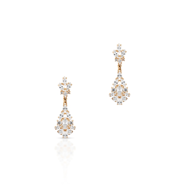 Kolczyki złote z cyrkoniami Ceremonials