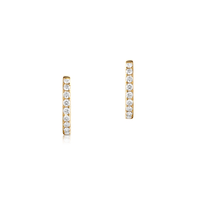 Kolczyki złote z brylantami