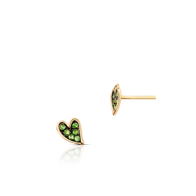 Kolczyki złote Kwiaty Nocy Anturium