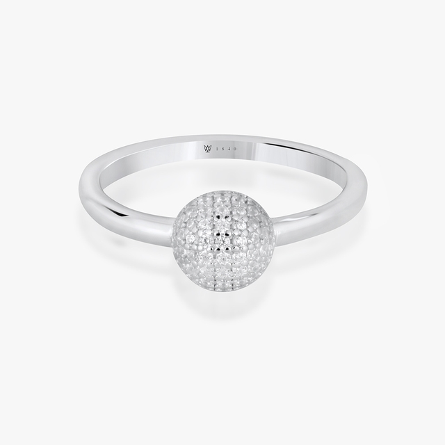 Pierścionek srebrny z cyrkoniami