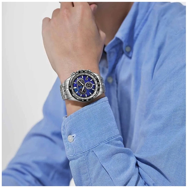 ZEGAREK CITIZEN ECO-DRIVE RADIO CONTROLLED UNITE WITH BLUE LIMITED EDITION