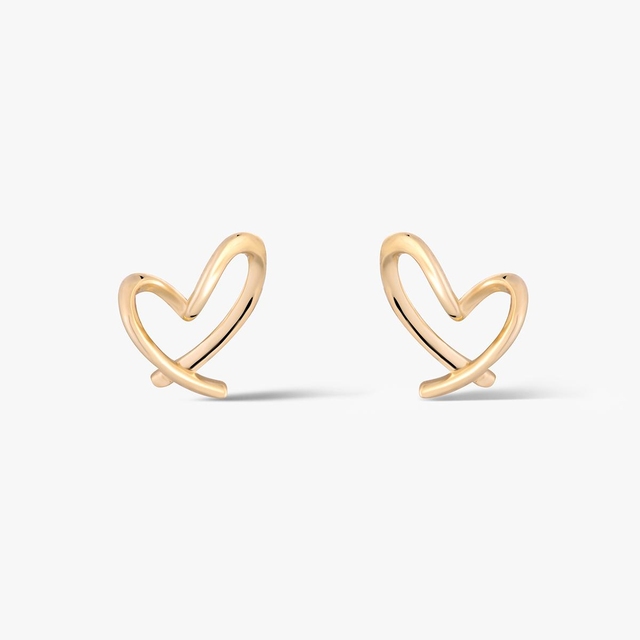 Kolczyki złote serca