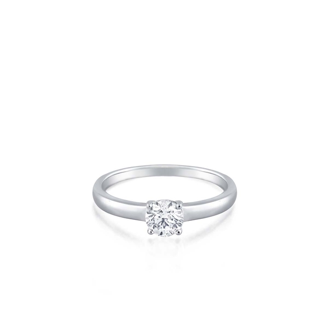 Pierścionek zaręczynowy złoty Szczęśliwy