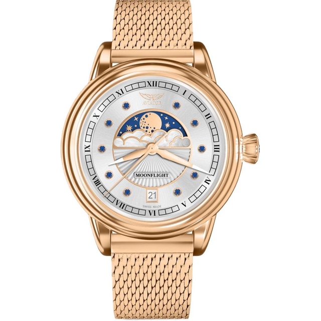 ZEGAREK AVIATOR DOUGLAS MOONFLIGHT GEMSTONE EDITION