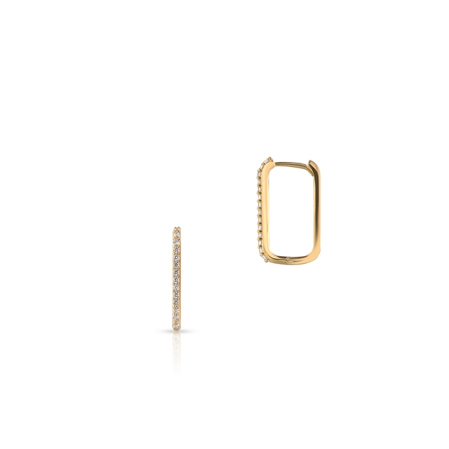 Kolczyki złote z cyrkoniami