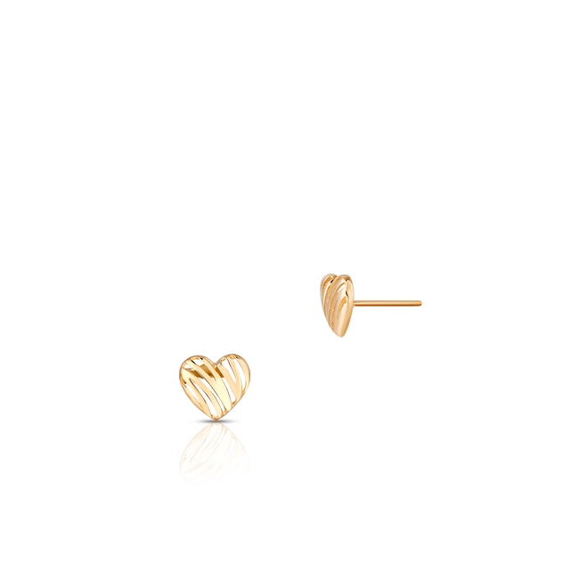 Kolczyki złote ażurowe serca