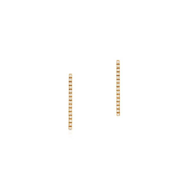 Kolczyki złote z brylantami