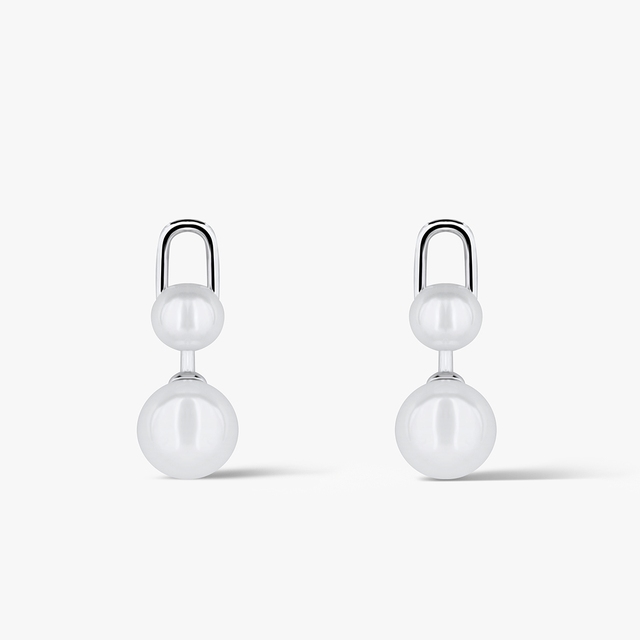 Kolczyki srebrne z perłami