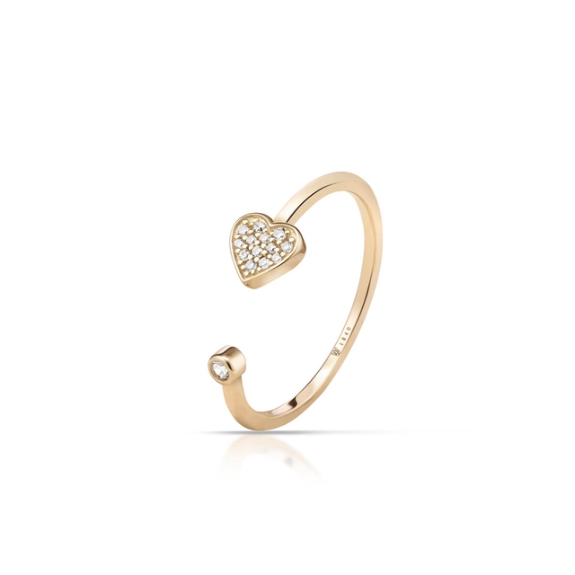 Pierścionek srebrny pozłacany W.KRUK