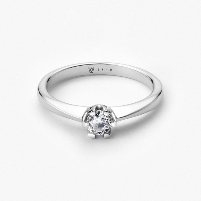 Pierścionek zaręczynowy złoty Jedyny