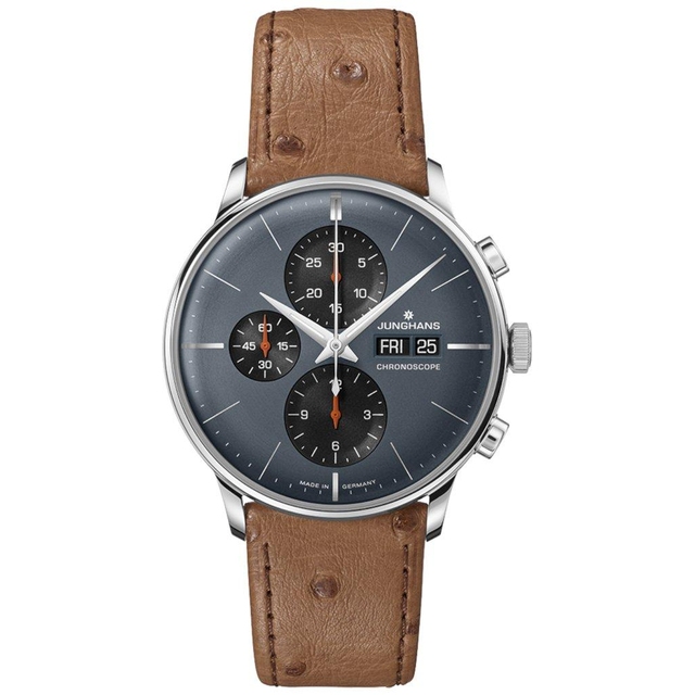 ZEGAREK JUNGHANS MEISTER CHRONOSCOPE DATE ENGLISH