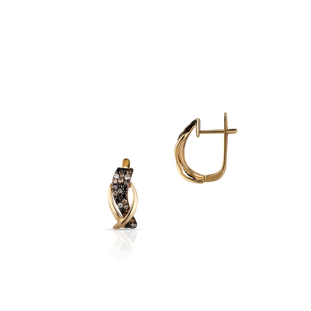 Kolczyki złote z brylantami