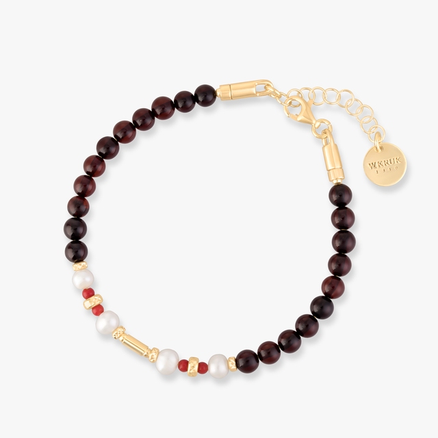 Bransoleta srebrna z bursztynami