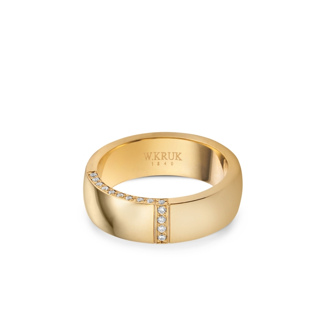 Komplet obrączek złotych EDGE