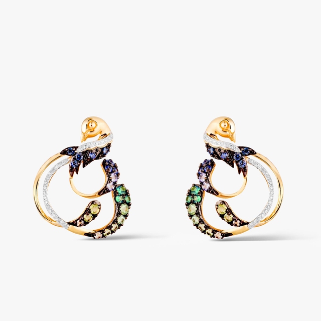 Kolczyki złote Preludium Paradise Birds