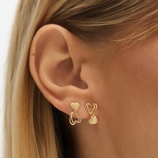 Kolczyki złote Czułość