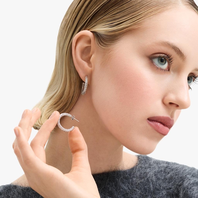 Kolczyki srebrne ażurowe