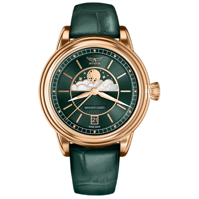 ZEGAREK AVIATOR DOUGLAS MOONFLIGHT