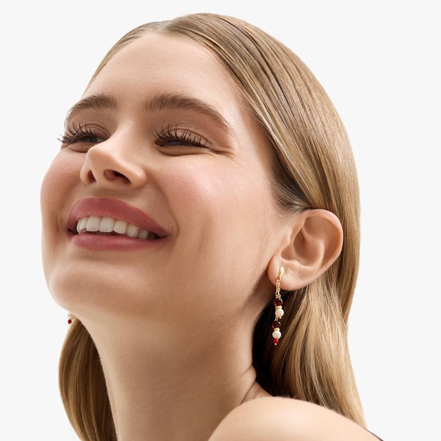 Kolczyki srebrne z bursztynami