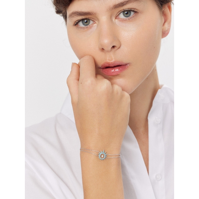 Bransoletka srebrna Laguna