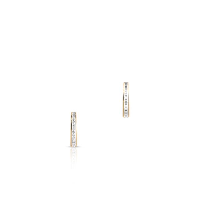 Kolczyki złote z diamentami