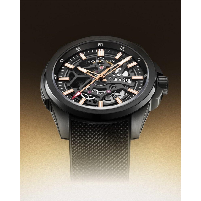 ZEGAREK NORQAIN INDEPENDENCE SKELETON TITANIUM DLC