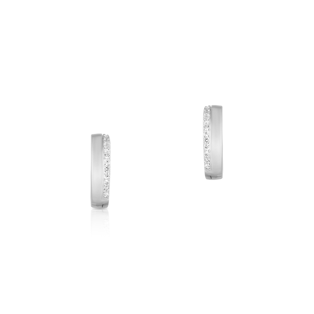 Kolczyki srebrne interesujące