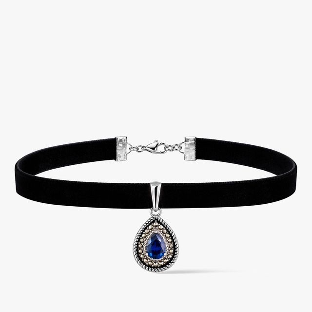 Choker aksamitka Retro