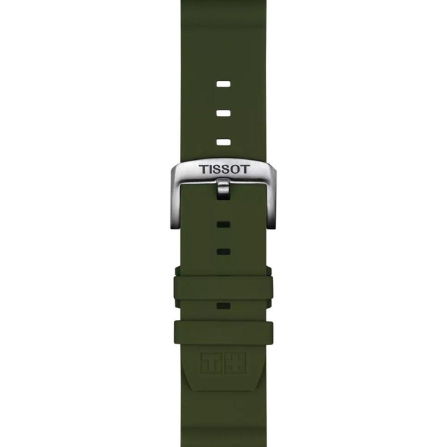 Silikonowy khaki pasek Tissot 22 mm